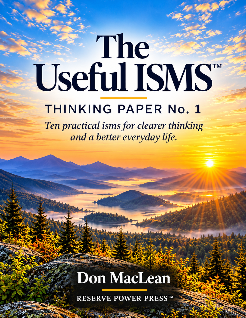 The Useful Isms  Thinking Paper No. 1